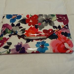 Floral clutch purse